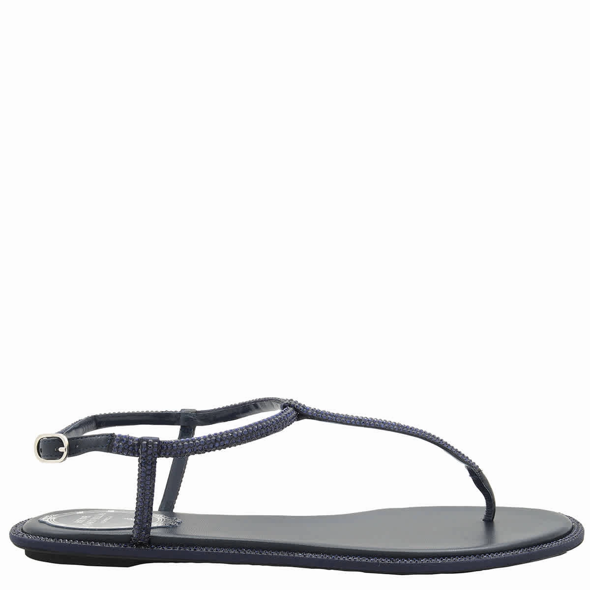 Rene Caovilla Diana Crystal Flat Sandals Affordable Womens Sandals outlet