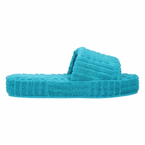 Resort Sponge Blue Affordable Womens Sandals outlet