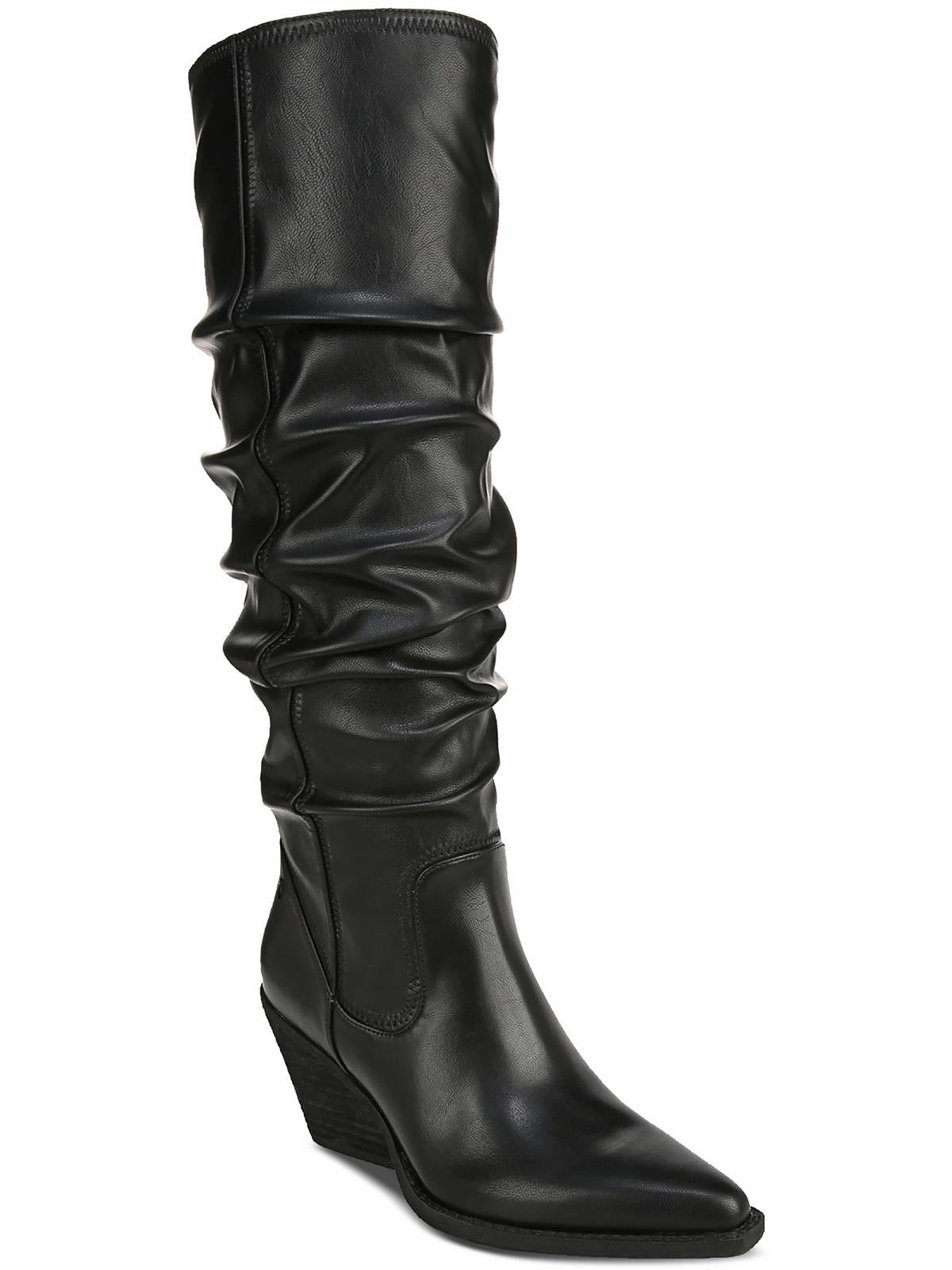 Riau Womens Faux Leather Slouchy Knee-High Boots Hot sale Womens Boots
