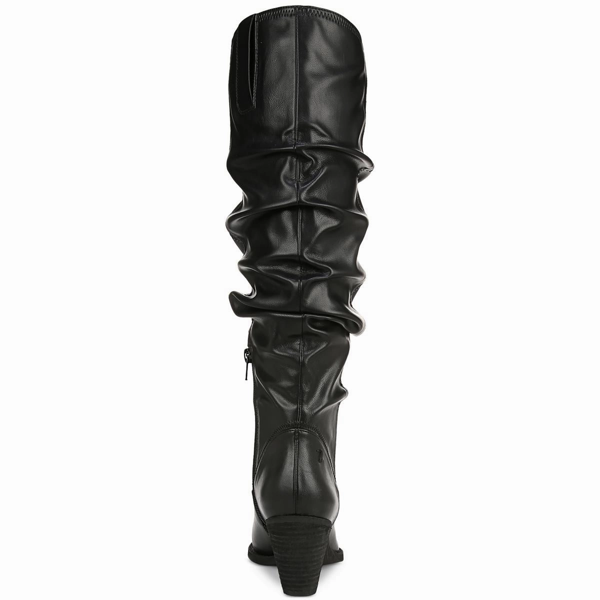 Riau Womens Faux Leather Slouchy Knee-High Boots
