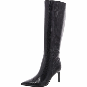 Richee Womens Zipper Patent Knee-High Boots Womens Winter Boots promo deal