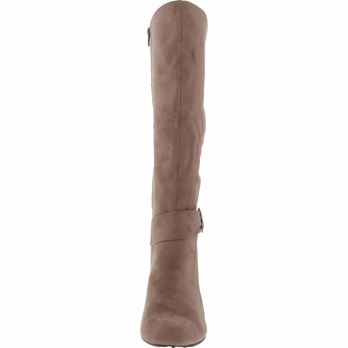 RIMA Womens Zipper Suede Knee-High Boots