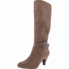 RIMA Womens Zipper Suede Knee-High Boots Sale on Womens Trendy Boots