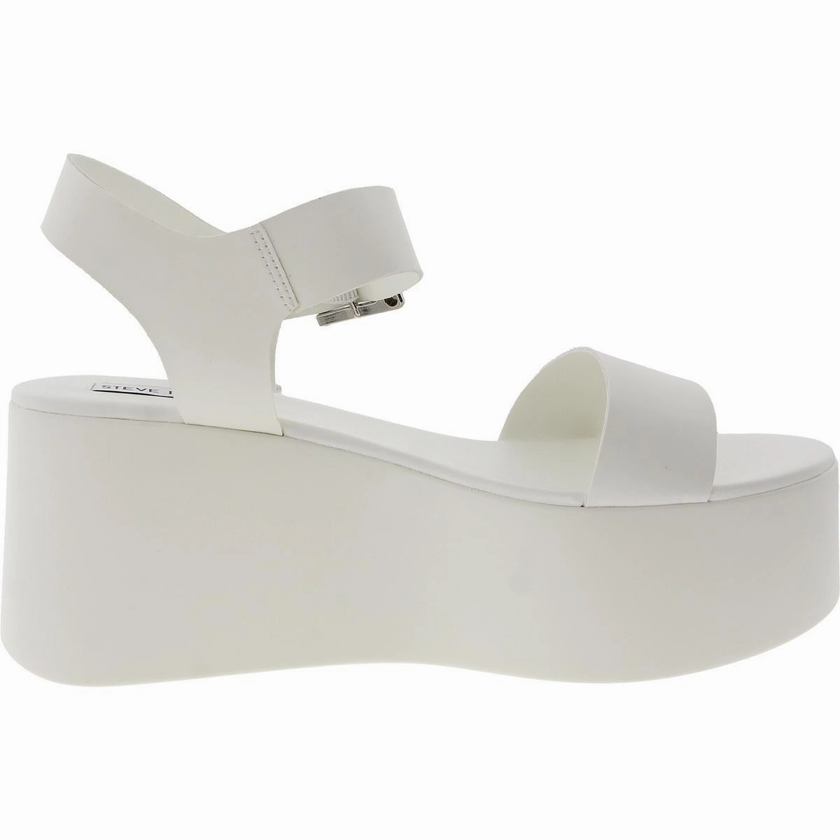 Ripley Womens Buckle Faux Leather Platform Sandals