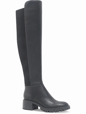 Riva OTK Womens Tall Faux Leather Knee-High Boots Hot sale Womens Boots
