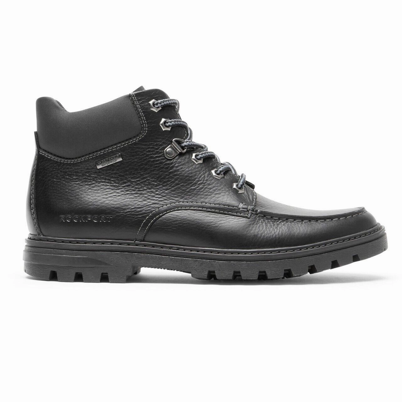 Rockport Weather Or Not CI6164-001 Boot Mens 7.5 Black Waterproof Moc Toe KHD354