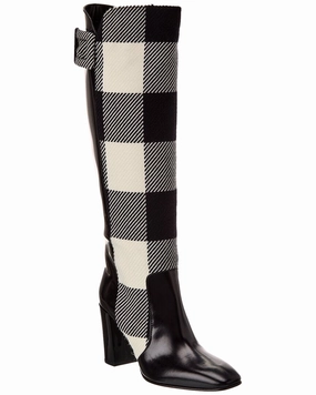 Roger Vivier Leather Knee-High Boot Womens Boots clearance deals