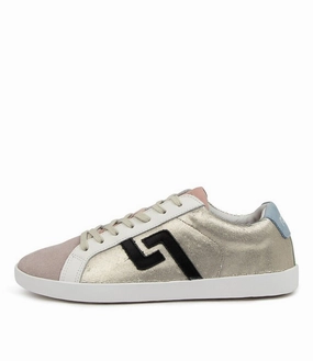 Rollie Prime DI00240 Women's US 11 Metallic Gold Leather Low Top Sneakers KHD555 Womens Athletic Footwear online shop