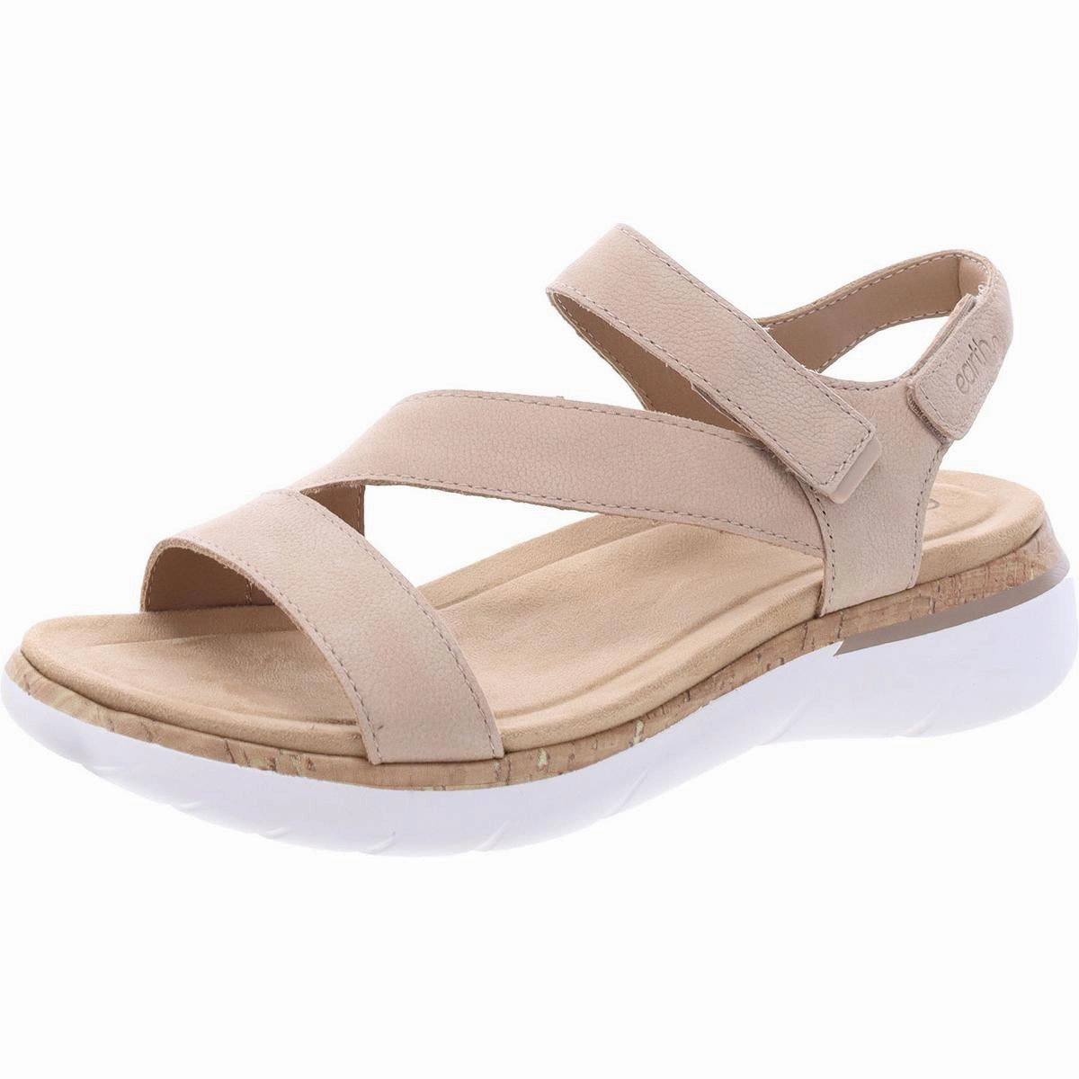 Roni Womens Leather Ankle Strap Slingback Sandals