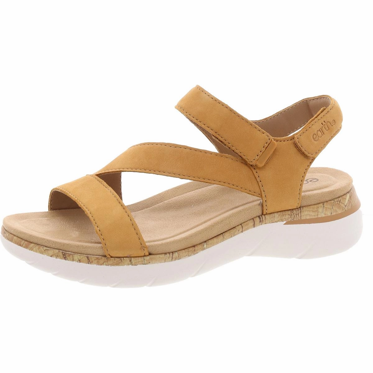 Roni Womens Leather Ankle Strap Slingback Sandals