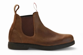 Rossi 607 Booma Tan Leather Chelsea Boots Mens Chukka Boots outlet deals