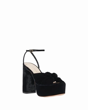 Roz Knot Platform Sandal In Black Fashion Womens Sandals online shop