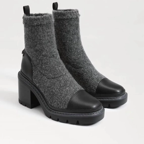 Rozanna Knit Bootie In Charcoal/black Mens Winter & Rain Boots clearance
