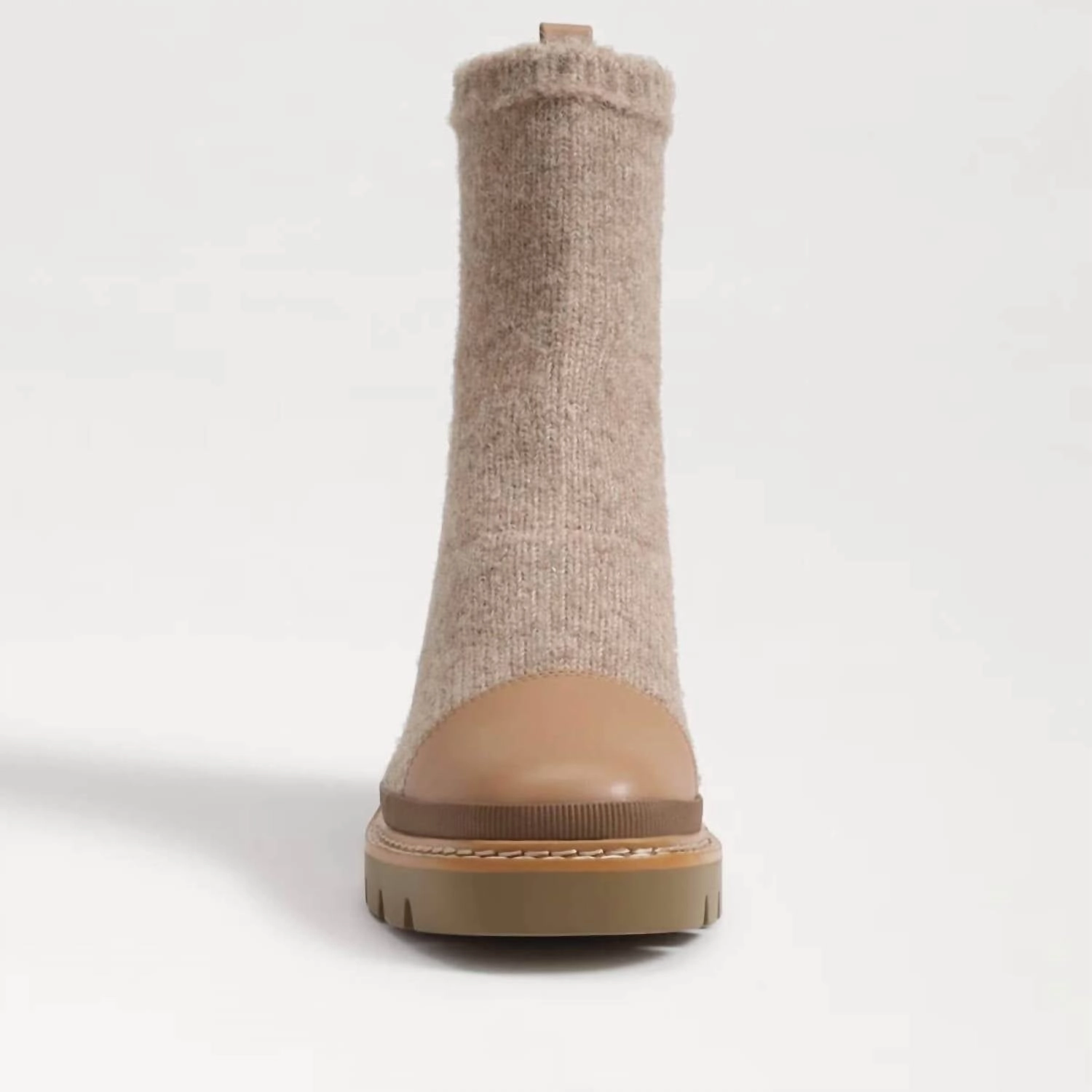 Rozanna Knit Bootie In Luxe Tan