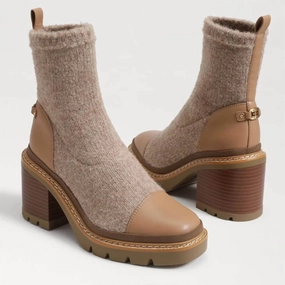Rozanna Knit Bootie In Luxe Tan Mens Winter & Rain Boots clearance