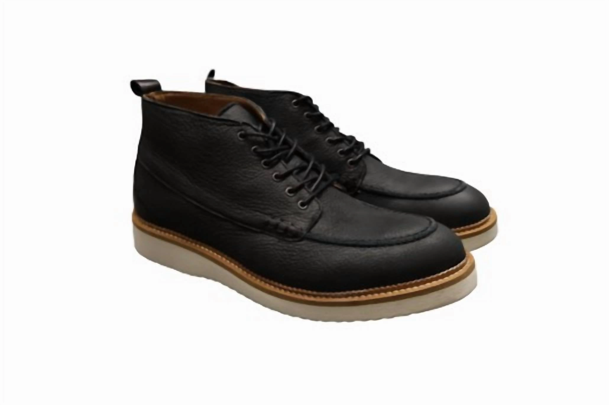 Rud Chukka Nubuck Boot In Black Mens Chukka Boots outlet deals
