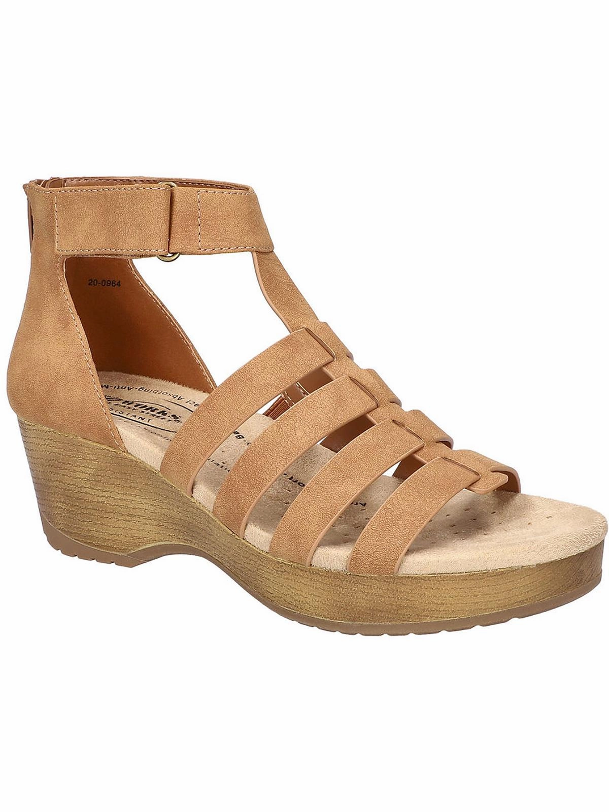 Runa Womens Padded Insole Faux Suede T-Strap Sandals Buy Womens Sandals with promo