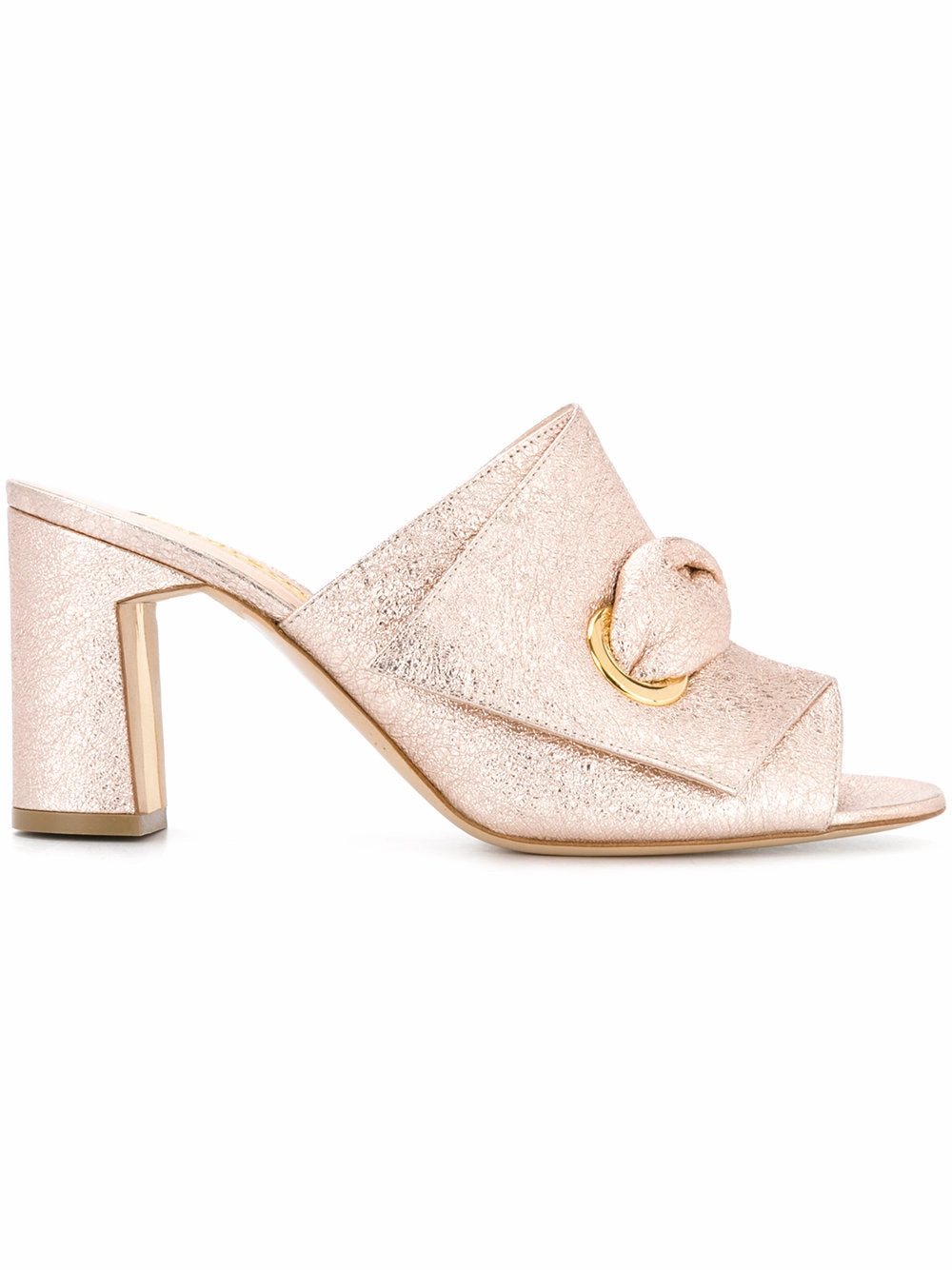 Rupert Sanderson Metallic mid-heel mules Womens Shoes cheap promo