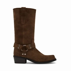Ruskin Boot CHESTNUT SUEDE Womens Boots & Booties promotion