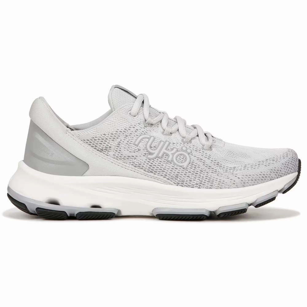 Ryka Devotion X Sneakers Women's 8 Metallic Silver Lace Up Walking Shoes RHS4126 Womens Athletic Footwear online shop