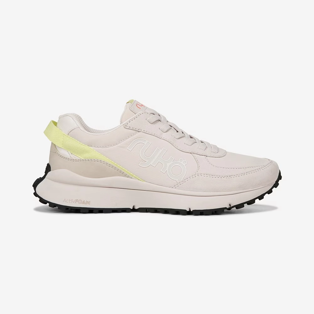 Ryka Jog On I8358M1251 Sneakers Women's Beige Athletic Running Shoes DWA300 (Beige,8.5)