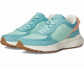 Ryka Jog On Sneakers Womens 7.5 Green Faux Leather Athletic Walking Shoes TF7118 Womens Athletic Footwear online shop