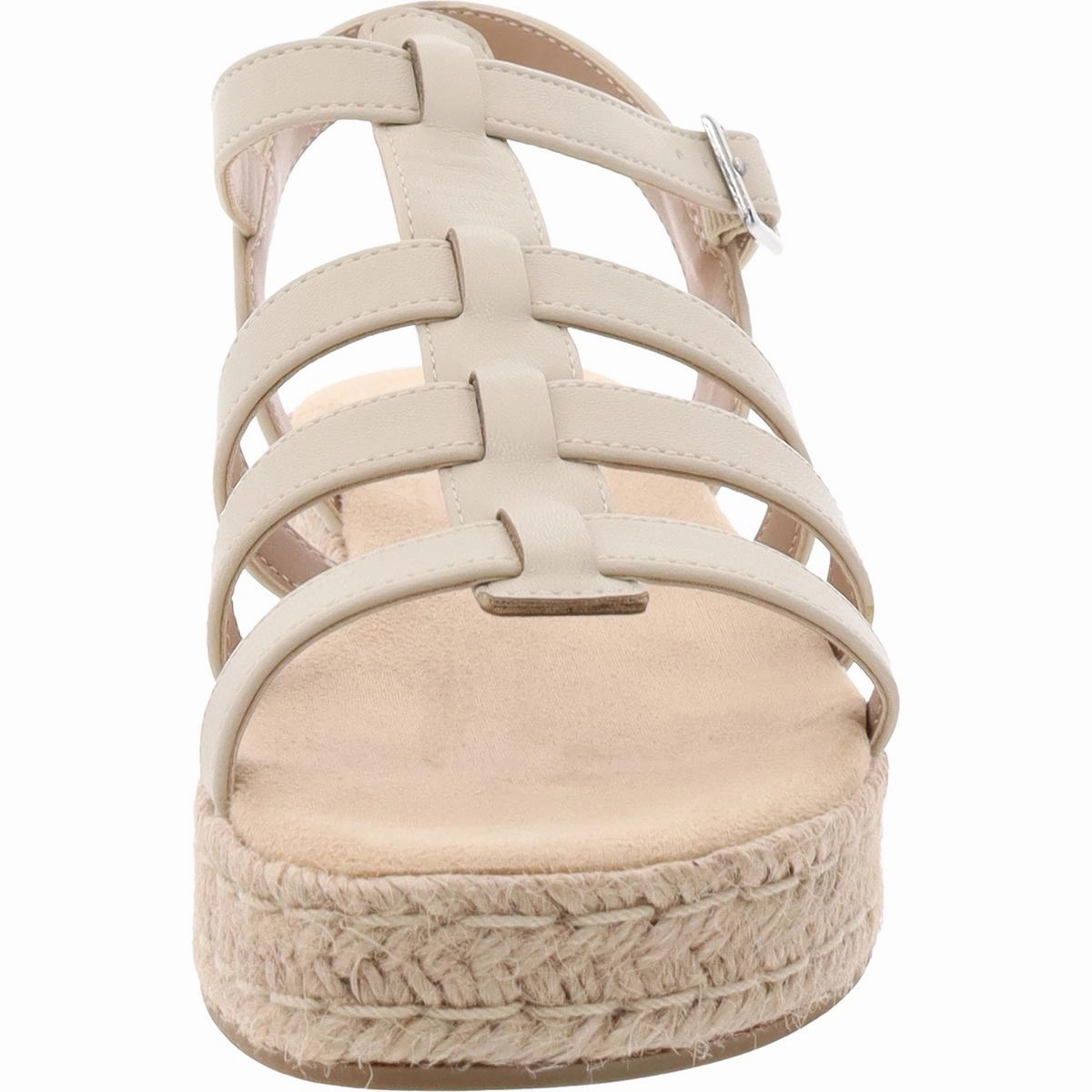 Ryker Womens Strappy Faux Leather Flatform Sandals