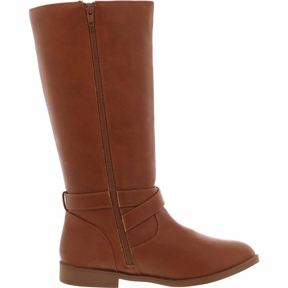 Rylie Womens Zipper Faux Leather Knee-High Boots
