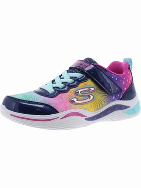 S Lights-Power Petals-Painted Daisy Girls Rainbow Glitter Light-Up Shoes Discount Girls Shoes with deals