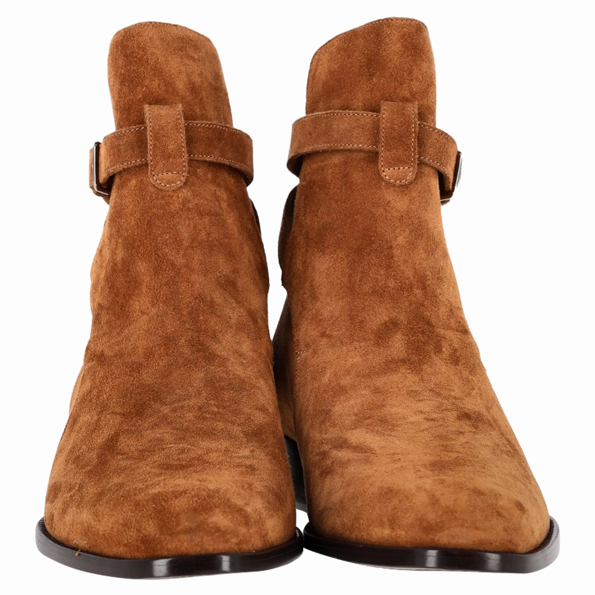 Saint Laurent Wyatt 30 Jodhpur Boots in Brown Suede