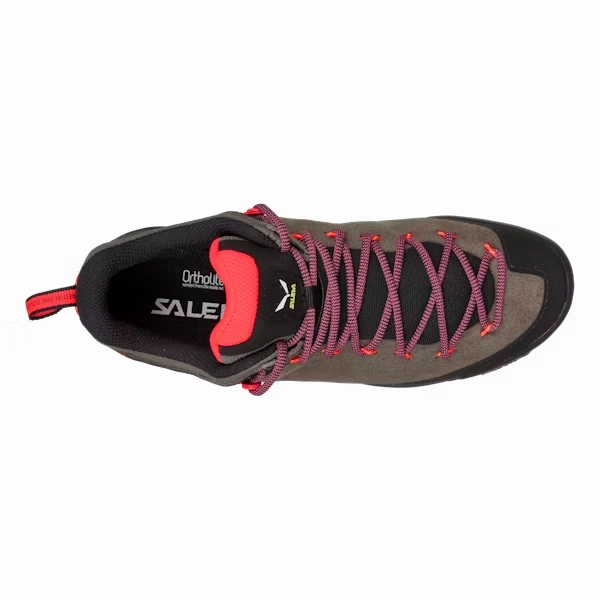 Salewa Wildfire Sneakers Women's US 8.5 Gray Black Leather Approach Shoes KHD725
