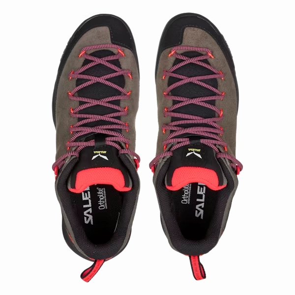 Salewa Wildfire Sneakers Women's US 8.5 Gray Black Leather Approach Shoes KHD725