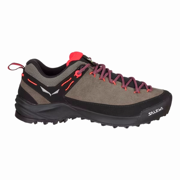 Salewa Wildfire Sneakers Women's US 8.5 Gray Black Leather Approach Shoes KHD725