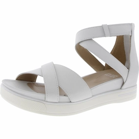SALLYLT Womens Zipper Faux Leather Flatform Sandals Cheap Womens Sandals for sale