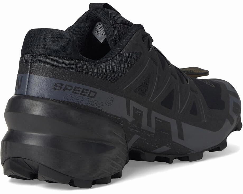 Salomon Speedcross 6 417440 Sneakers Men's Black Red Low Top Trail Running Shoes