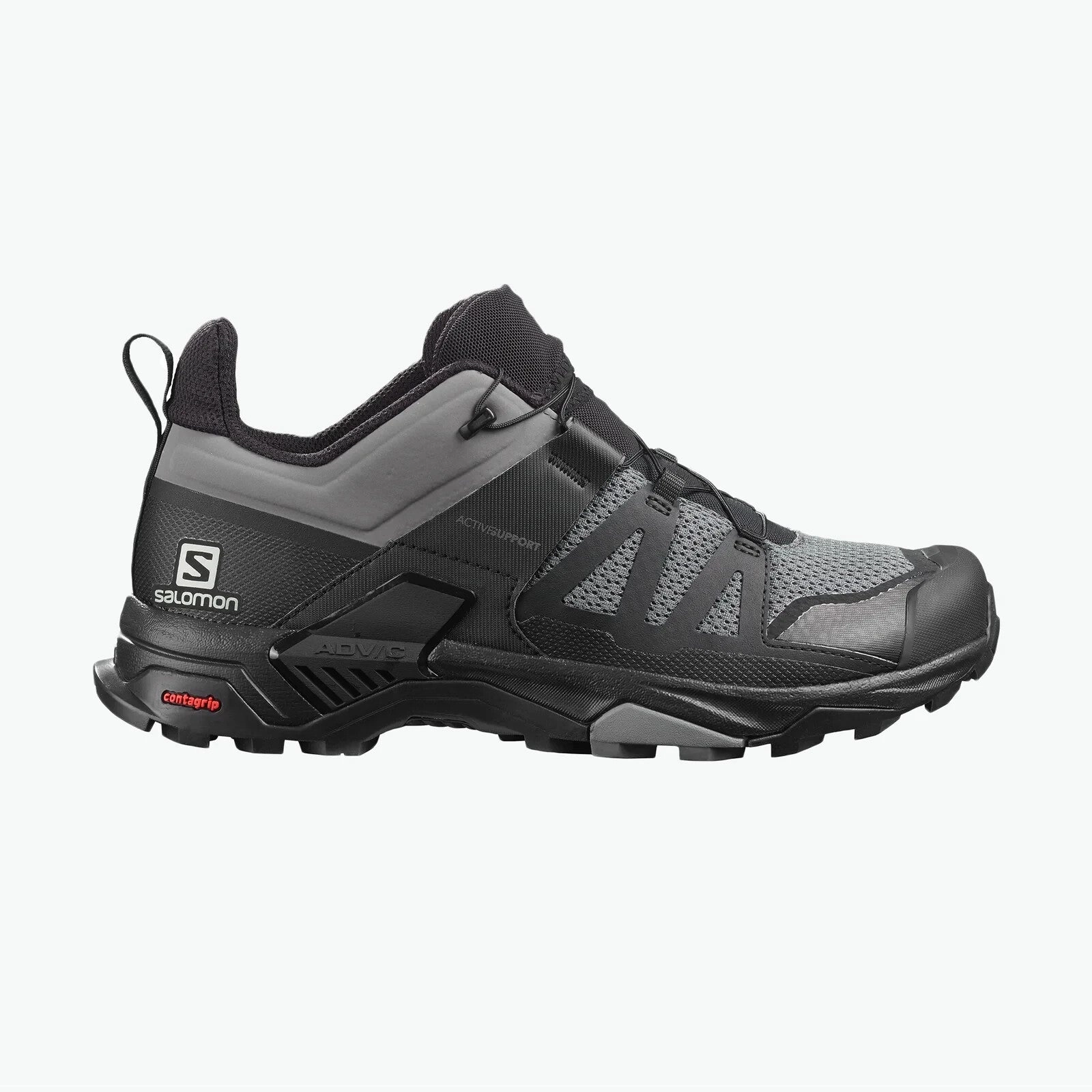 Salomon X Ultra 4 413856 Sneakers Men's Quiet Shade Black Low Top Hiking Shoes