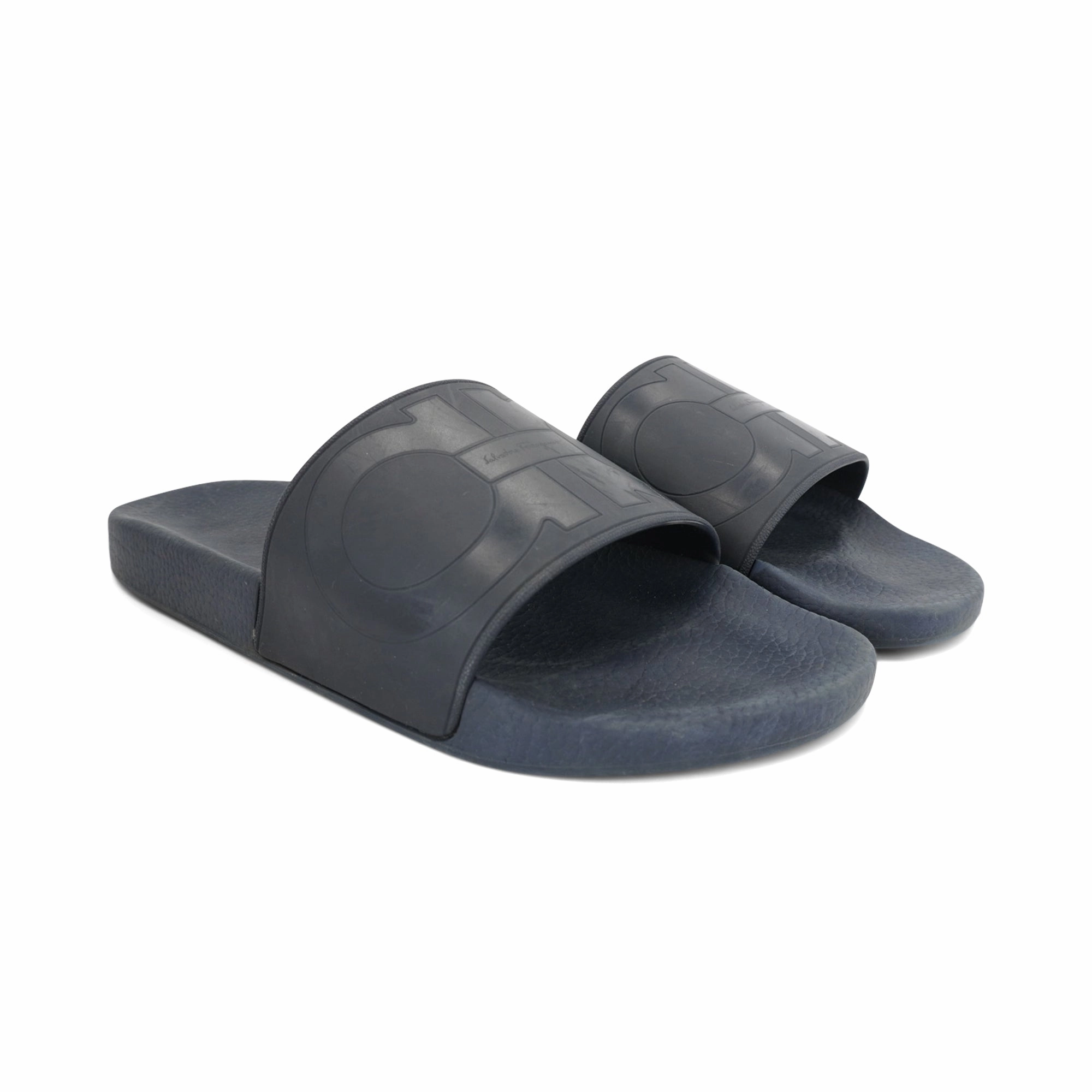 Salvatore Ferragamo 'Gancini' Slides - Men's 42