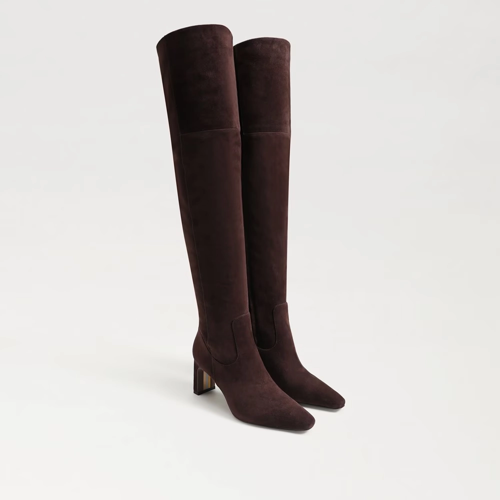 Sam Edelman Shea EC0204689 Women's US 9 Brown Suede Over The Knee Boots KHD1446 Top-rated Womens Boots outlet