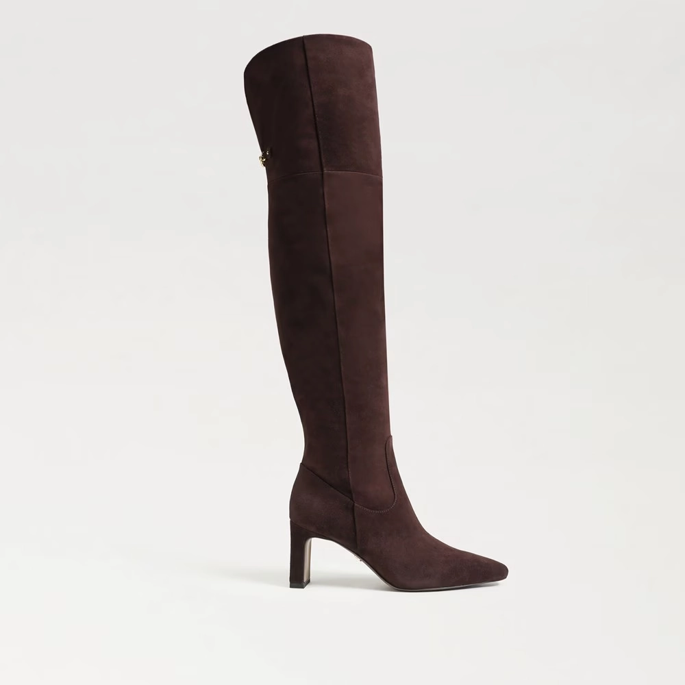 Sam Edelman Shea EC0204689 Women's US 9 Brown Suede Over The Knee Boots KHD1446