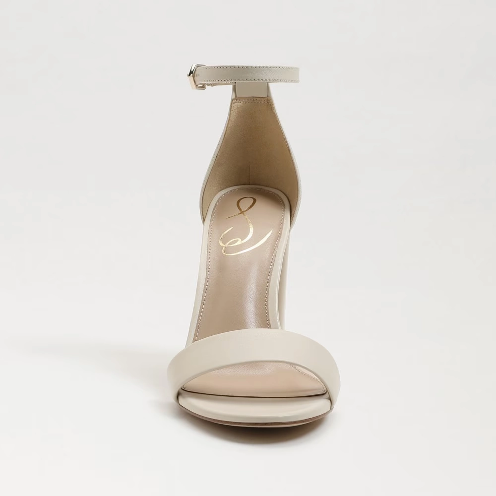 Sam Edelman Yaro EC0236281 Sandal Women's US 10 Ivory Leather Ankle Strap KHD864