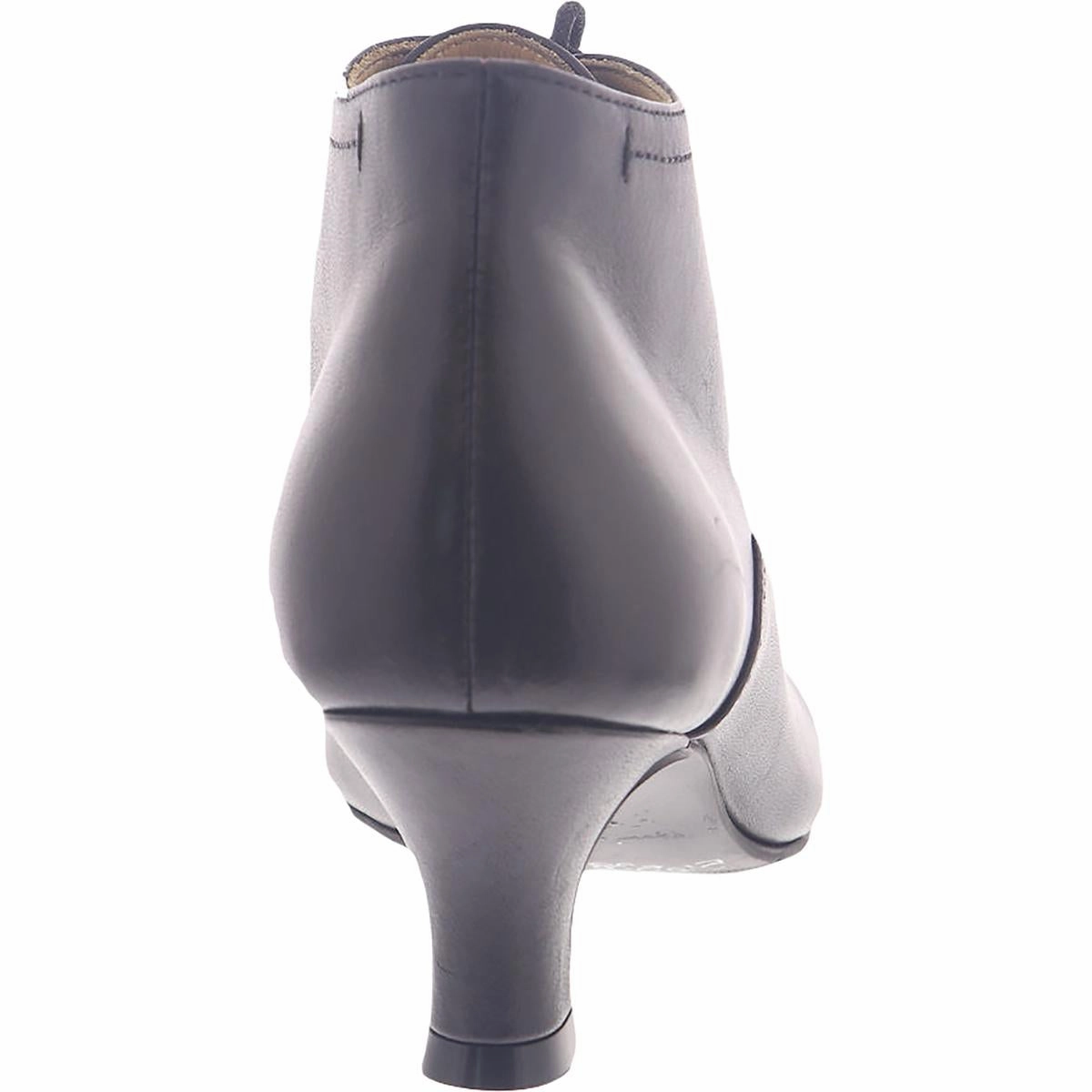 Sam Womens Leather Heeled Lace-Up Boot