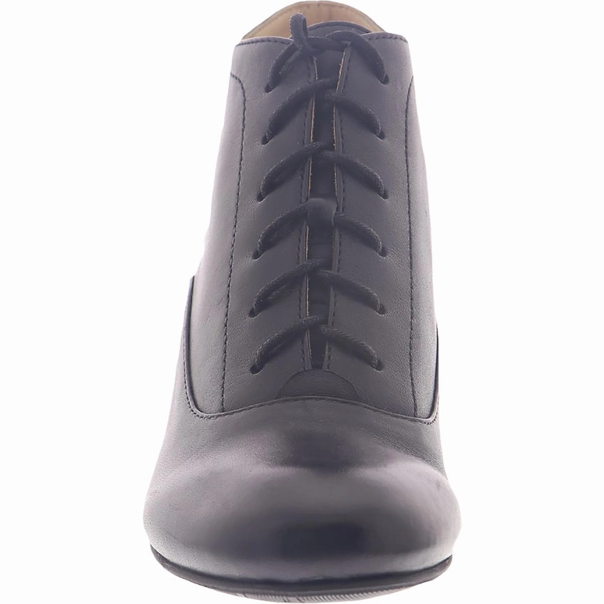 Sam Womens Leather Heeled Lace-Up Boot