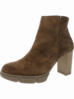 Samantha Womens Suede Ankle Booties Womens Dress Boots for less