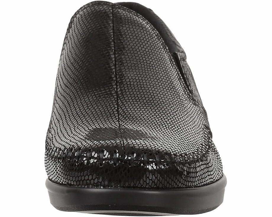 SAS Dream 2250-211 Loafer Women's 10 Black Leather Moc Toe Slip-On Shoes KHD2140
