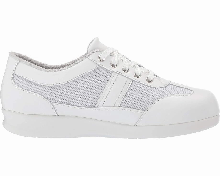 SAS Free Time Sneaker Women's US 11.5 White Mesh Lace-Up Walking Shoes ZOGG149