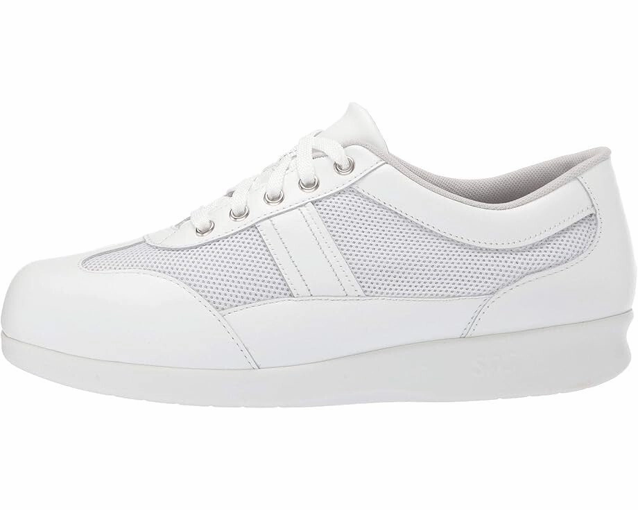 SAS Free Time Sneaker Women's US 5 White Mesh Lace-Up Walking Shoes ZOGG133