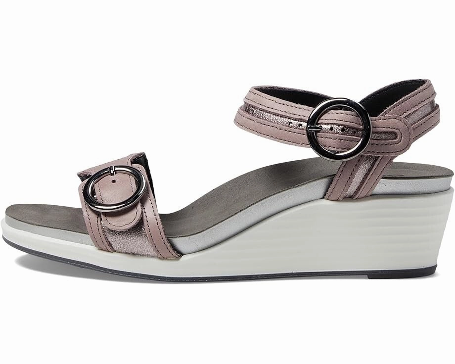 SAS Seight Sandal Women's US 9.5 Wisteria Ankle Strap Wedge Heel Slip-On ZOGG32