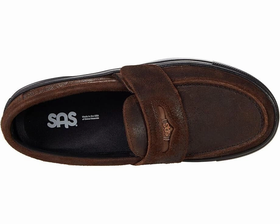 SAS Woodlawn Loafers Men's US 9.5 Brown Leather Slip-On Casual Shoes KHD690
