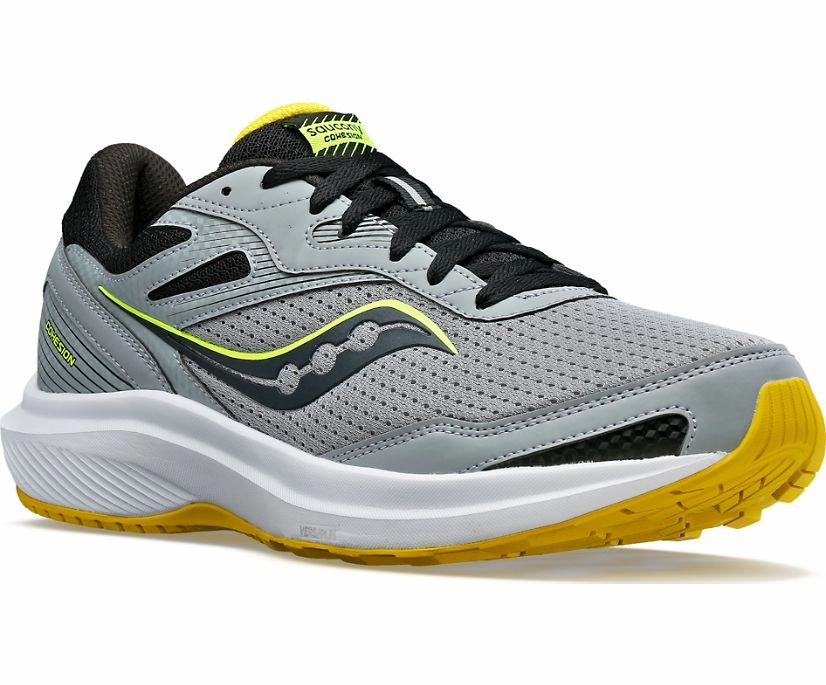 Saucony Cohesion 16 S20781-15 Sneaker Men's Fossil Sulphur Low Top Running Shoes Mens Athletic Shoes clearance sale