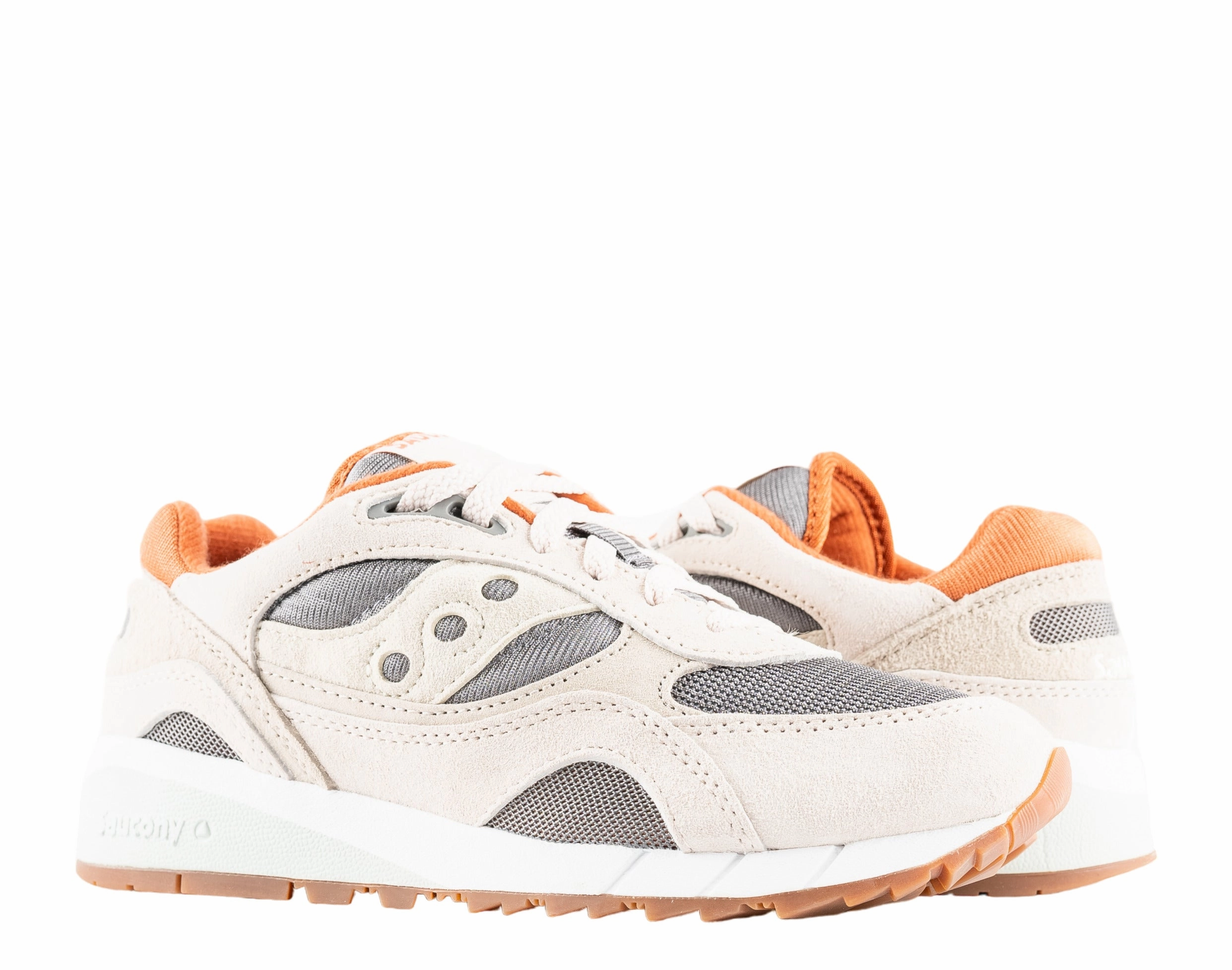 Saucony Originals Shadow 6000 OG Beige/Grey/Orange Men's Shoes S70441-50 Mens Athletic Shoes clearance sale